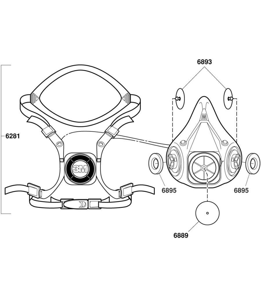 3M 6000 Series Respirator Disassembly?